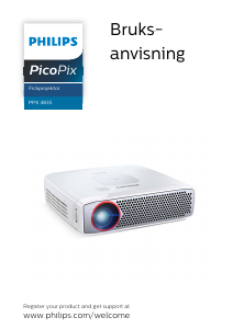 Bruksanvisning Philips PPX4835 PicoPix Projektor