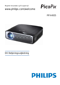 Brugsanvisning Philips PPX4935 PicoPix Projektor