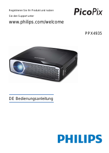 Bedienungsanleitung Philips PPX4935 PicoPix Projektor