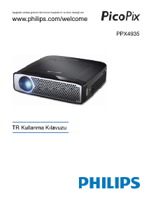 Kullanım kılavuzu Philips PPX4935 PicoPix Projektör