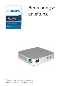 Bedienungsanleitung Philips PPX5110 PicoPix Projektor