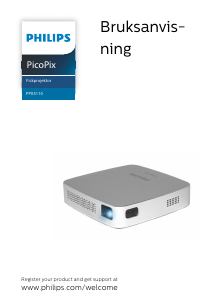 Bruksanvisning Philips PPX5110 PicoPix Projektor