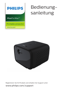 Bedienungsanleitung Philips PPX720 PicoPix MaxTV Projektor