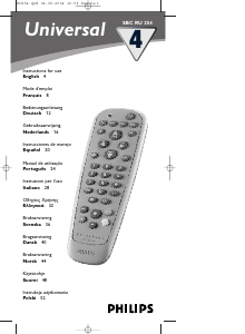 Mode d’emploi Philips SBC RU 254 Télécommande