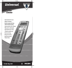 Manual de uso Philips SBC RU 885 Control remoto