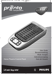 Mode d’emploi Philips SBC RU 950 Télécommande