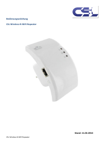 Bedienungsanleitung CSL Wireless-N Range extender