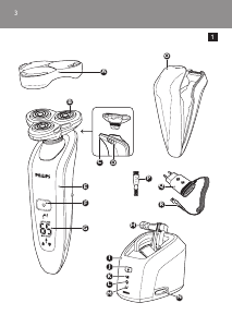 Manuale Philips RQ1087 Rasoio elettrico