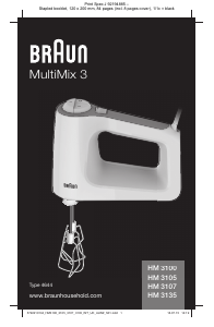 Bedienungsanleitung Braun HM 3100 MultiMix 3 Handmixer