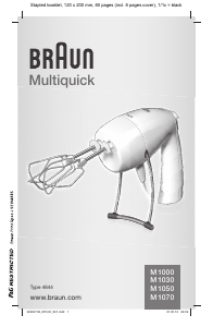 Посібник Braun M 1000 Multiquick Ручний міксер