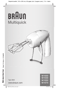 Bruksanvisning Braun M 1030 Multiquick Håndmikser