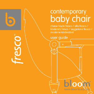 Manual de uso Bloom Fresco Silla alta de bebé