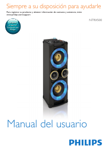 Manual de uso Philips NTRX500 Altavoz