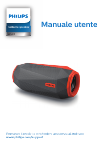 Manuale Philips SB500A Altoparlante