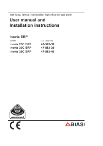 Handleiding Biasi Inovia Combi 25C ERP Boiler