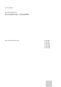 Handleiding Vaillant V 7-025 NW Airconditioner