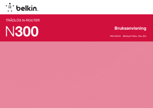 Bruksanvisning Belkin F9K1002v5 N300 Router