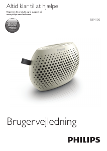 Brugsanvisning Philips SBM100GRY Højttaler