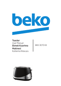 Manual BEKO BKK 3070 EK Toaster