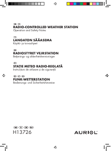 Manual Auriol IAN 75966 Weather Station
