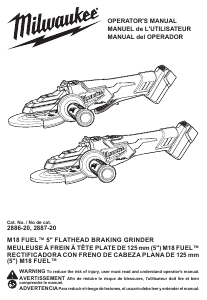 Mode d’emploi Milwaukee 2887-20 Meuleuse angulaire