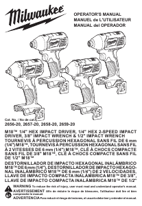 Handleiding Milwaukee 2657-20 Slagmoersleutel