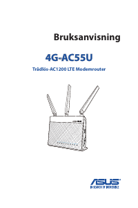 Bruksanvisning Asus 4G-AC55U Router