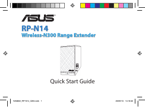 Manual de uso Asus RP-N14 Amplificador de señal