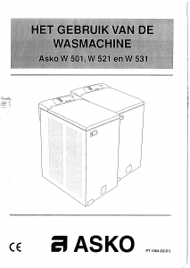 Handleiding Asko W501 Wasmachine