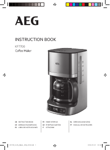 Manual AEG KF7700 Coffee Machine