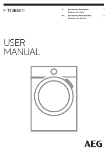 Manual de uso AEG T8DEE841 Secadora