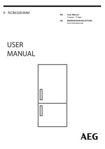 Manual AEG RCB632E4MM Fridge-Freezer