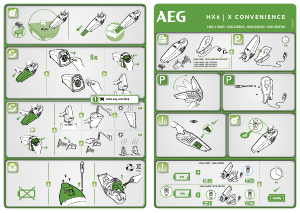 كتيب AEG HX6-23ÖKO مكنسة كهربائية يدوية