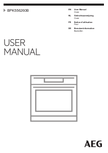 Manual AEG BPK556260B Oven