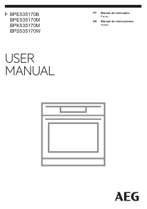 Manual de uso AEG BPK535170M Horno