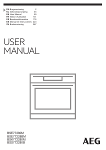 Manual de uso AEG BSK772280M Horno