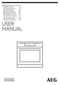 Mode d’emploi AEG KSK792280B Four