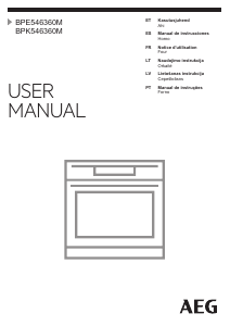 Manual de uso AEG BPE546360M Horno