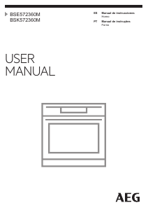 Manual AEG BSK572360M Forno