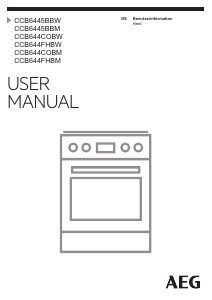 Bedienungsanleitung AEG CCB644COBW Herd