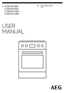 Bedienungsanleitung AEG CCB54481BM Herd