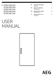 Manuale AEG RTS815EXAW Frigorifero