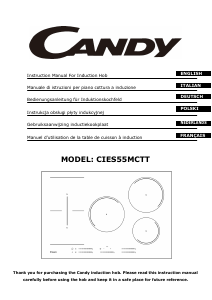 Handleiding Candy CIES55MCTT Kookplaat
