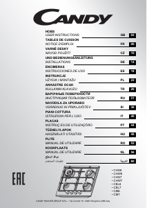 Manuale Candy CHW74WX Piano cottura