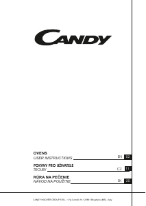 Manual Candy FCT825XL1 Oven