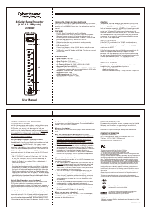 Manual CyberPower CSP604U Surge Protector