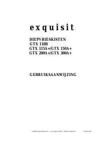 Handleiding Exquisit GTX 110B Vriezer