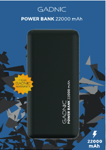 Manual de uso Gadnic BC000025 Cargador portátil