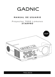 Manual de uso Gadnic PROJ0038 Proyector