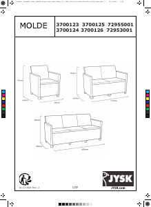 Εγχειρίδιο JYSK Molde (65x163) Καναπές
